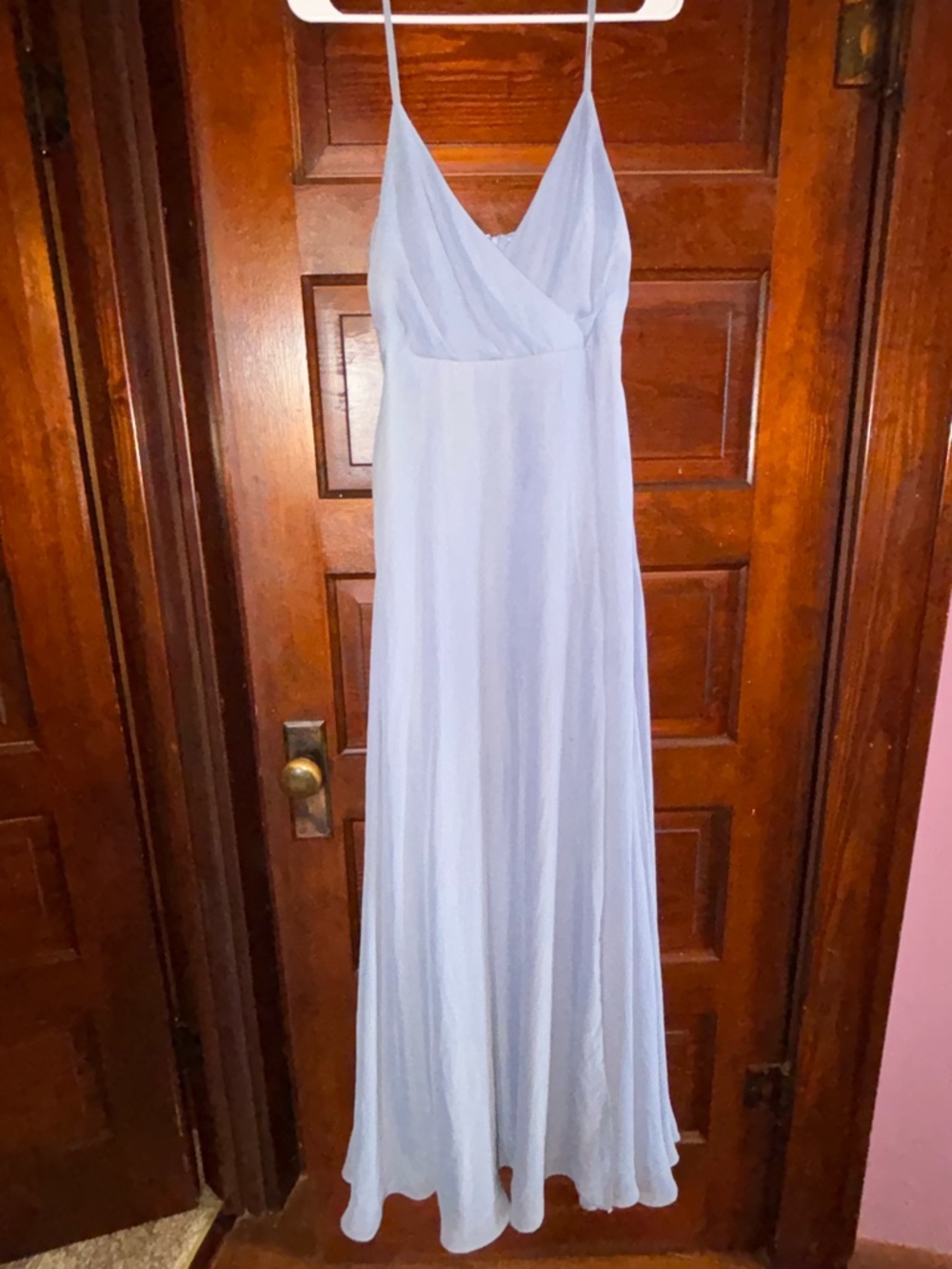 Birdy Grey Light Blue Spaghetti Strap Maxi Dress